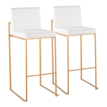 Fuji High Back Barstool - Set Of 2 PR